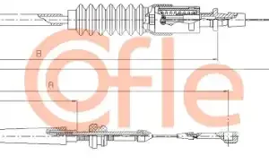 Трос газа для автомобиля COFLE 92.14.4304