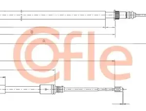 Трос ручного тормоза COFLE 92.10.6791