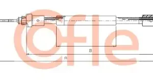 Трос ручного тормоза COFLE 92.10.4705