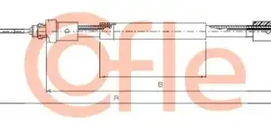 Трос ручного тормоза COFLE 92.10.4706
