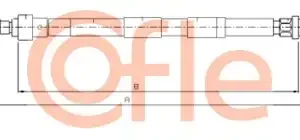 Трос ручного тормоза COFLE 92.10.7620