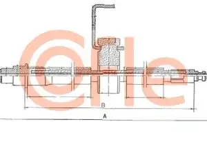 Трос ручного тормоза COFLE 92.10.856