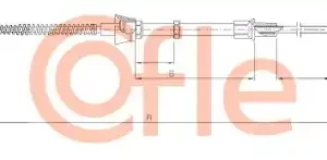 Трос ручного тормоза COFLE 92.10.7136
