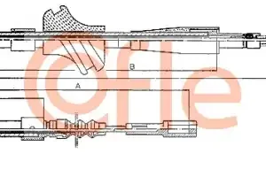 Трос ручного тормоза COFLE 92.10.409