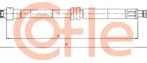 Трос ручного тормоза COFLE 92.10.7393