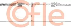 Трос ручного тормоза COFLE 92.10.7493
