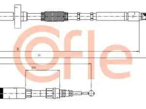Трос ручного тормоза COFLE 92.10.7531