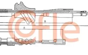 Трос ручного тормоза COFLE 92.10.754