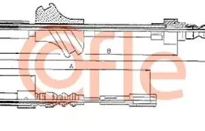 Трос ручного тормоза COFLE 92.10.7541