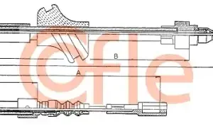 Трос ручного тормоза COFLE 92.10.7542