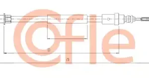 Трос ручного тормоза COFLE 92.10.6203