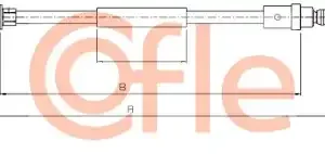 Трос ручного тормоза COFLE 92.10.6215