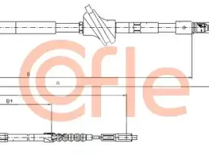 Трос ручного тормоза COFLE 92.10.7583
