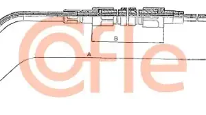 Трос ручного тормоза COFLE 92.10.4132
