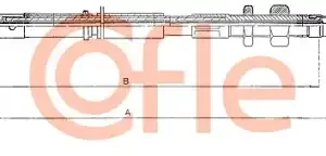 Трос ручного тормоза COFLE 92.10.4652