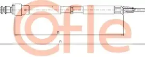 Трос ручного тормоза COFLE 92.10.7504