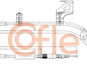 Трос ручного тормоза COFLE 92.10.7585