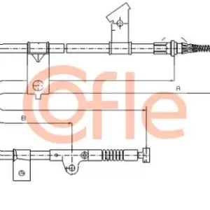 Трос ручного тормоза COFLE 92.17.0002
