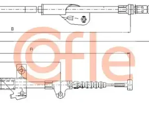 Трос ручного тормоза COFLE 92.17.0237