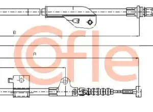 Трос ручного тормоза COFLE 92.17.0238