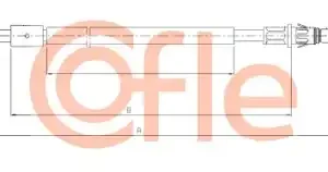 Трос ручного тормоза COFLE 92.10.6044