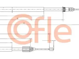 Трос ручного тормоза COFLE 92.10.6698