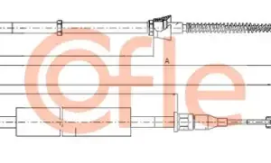 Трос ручного тормоза COFLE 92.10.7507