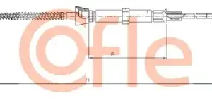 Трос ручного тормоза COFLE 92.10.9032