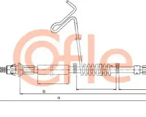 Трос ручного тормоза COFLE 92.11.5572