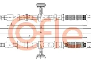 Трос ручного тормоза COFLE 92.11.5944