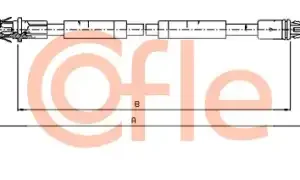 Трос ручного тормоза COFLE 92.11.6805