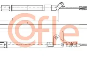 Трос ручного тормоза COFLE 92.17.1415