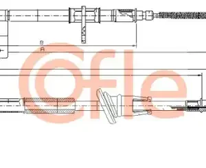 Трос ручного тормоза COFLE 92.17.2511