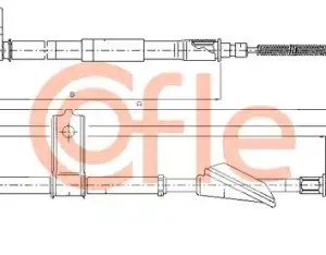 Трос ручного тормоза COFLE 92.17.2514