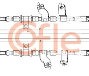 Трос ручного тормоза COFLE 92.17.3501