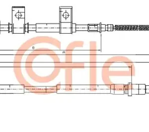 Трос ручного тормоза COFLE 92.17.3502