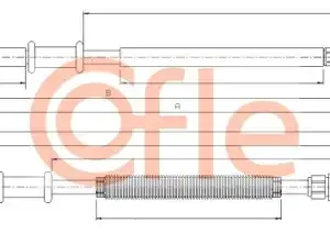 Трос ручного тормоза COFLE 92.641.13