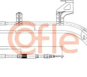 Трос ручного тормоза COFLE 92.10.7483