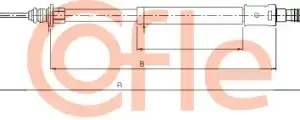 Трос ручного тормоза COFLE 92.10.4611