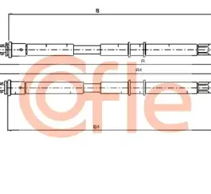 Трос ручного тормоза COFLE 92.11.5453