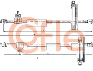 Трос ручного тормоза COFLE 92.10.5359