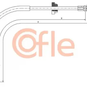 Трос ручного тормоза COFLE 92.11.5571