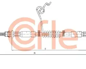 Трос ручного тормоза COFLE 92.11.5668