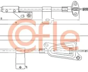 Трос ручного тормоза COFLE 92.17.0121