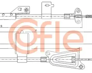Трос ручного тормоза COFLE 92.17.0122