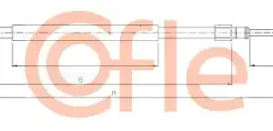 Трос ручного тормоза COFLE 92.10.6686