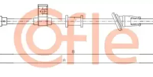 Трос ручного тормоза COFLE 92.10.8223