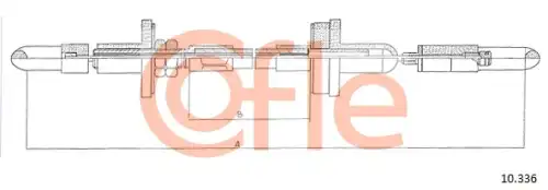 Трос сцепления COFLE 92.10.336