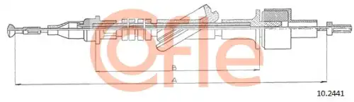 Трос сцепления COFLE 92.10.2441