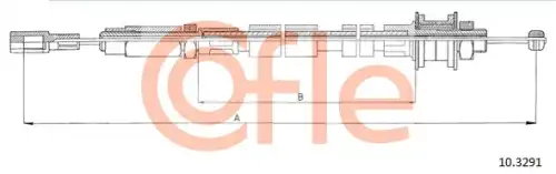 Трос сцепления COFLE 92.10.3291